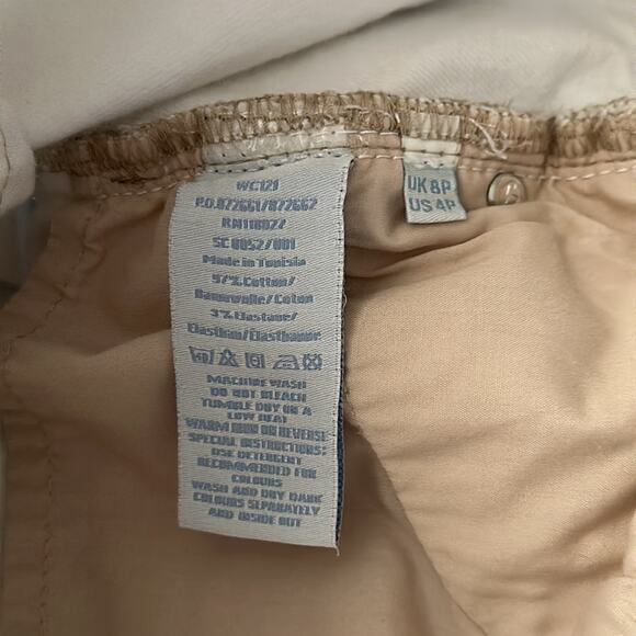 Boden | White Jeans with Beige Stitching Size 4P - Picture 5 of 11